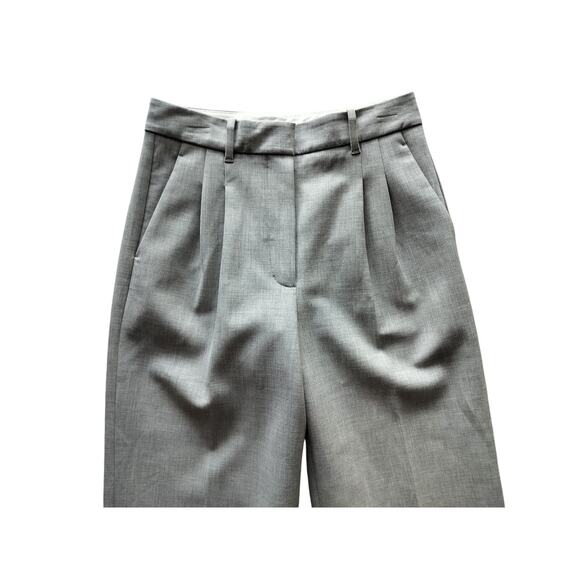 Aritzia Women's Heather Chrome The Effortless High-Waisted Wide Leg Pants Size 8 - Picture 3 of 13